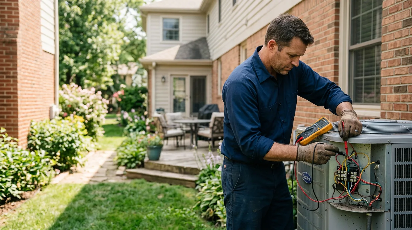 HVAC technician working near Oldhams, VA